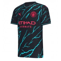 Camisa de Futebol Manchester City Erling Haaland #9 Equipamento Alternativo 2023-24 Manga Curta